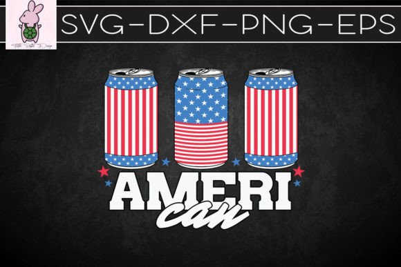 Ameri Can American Flag SVG