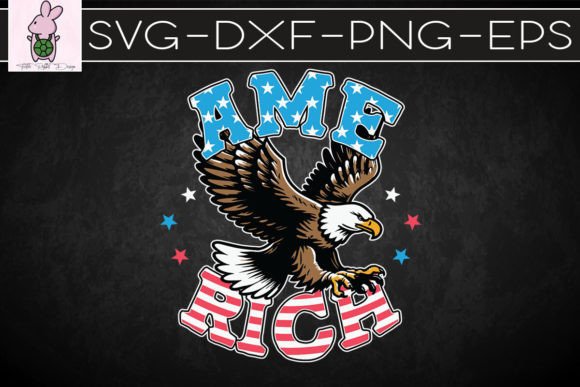 America Eagle July 4th SVG