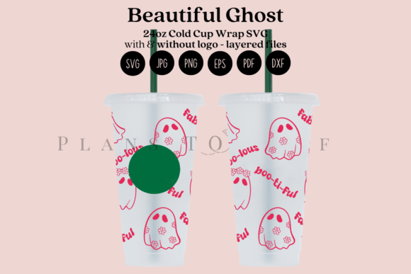 Beautiful Ghost 24oz Cold Cup Tumbler