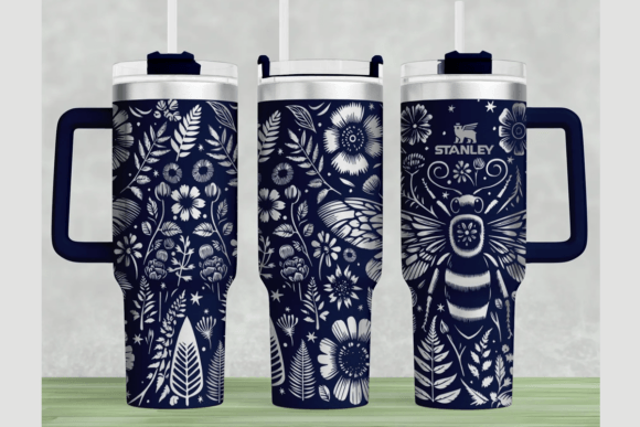 Bee Stanley 40oz Laser Wrap SVG