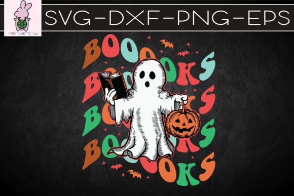 Boooooks Boo Reading Halloween SVG
