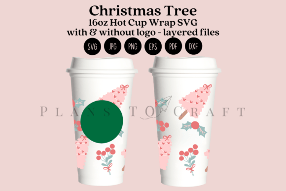 Christmas Tree 16oz Hot Cup Tumbler Wrap