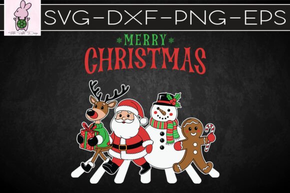 Cute Merry Christmas Reindeer Santa SVG