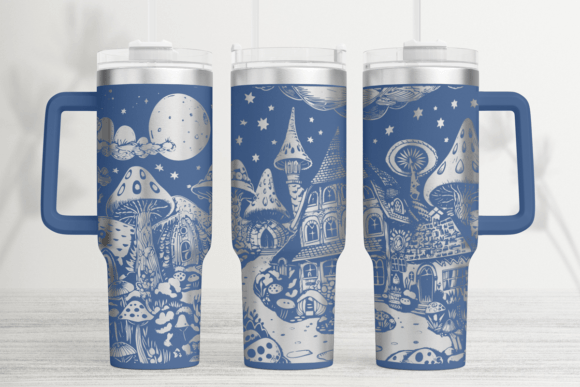 Fairy Tale Village Laser Tumbler Wrap