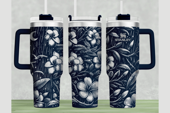 Frangipani Stanley 40oz Laser Wrap SVG
