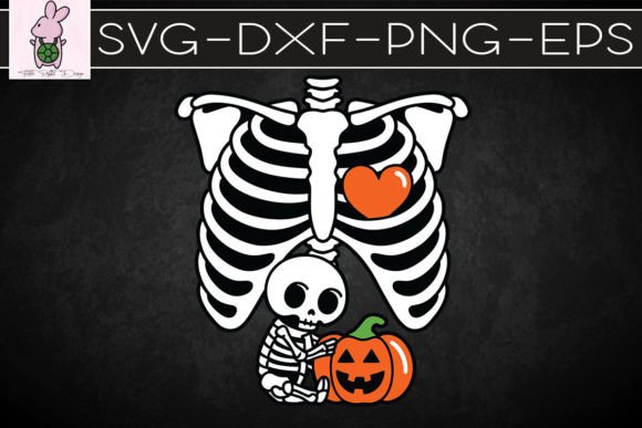 Gag Thanksgiving Pregnancy Skeleton SVG