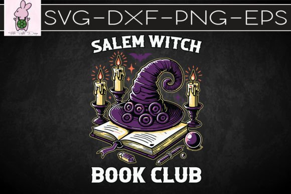 Halloween Salem Witch Book Club SVG