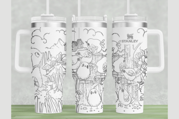 Little Birds Stanley 40oz Laser Wrap SVG