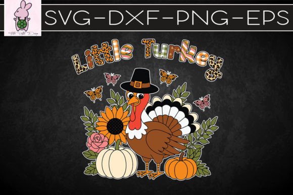 Little Turkey Thanksgiving SVG