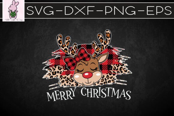 Merry Christmas Joyful Reindeer SVG