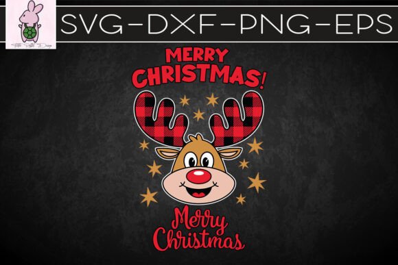 Merry Christmas Reindeer Cute SVG