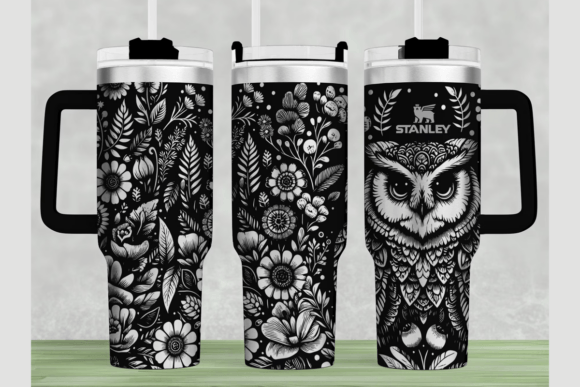 Owl Stanley 40oz Laser Wrap SVG