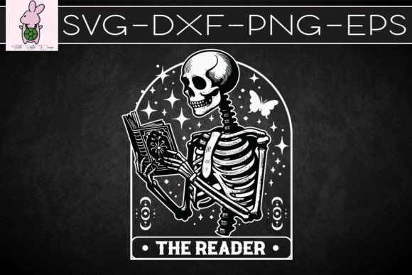 Reader Tarot Card Skeleton Reading SVG