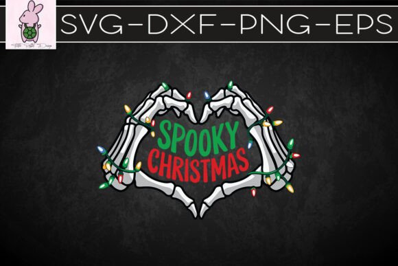 Spooky Christmas Skeleton Hands SVG
