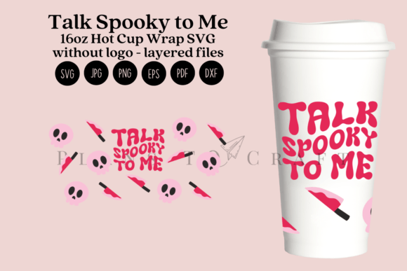 Talk Spooky to Me 16oz Hot Cup Tumbler