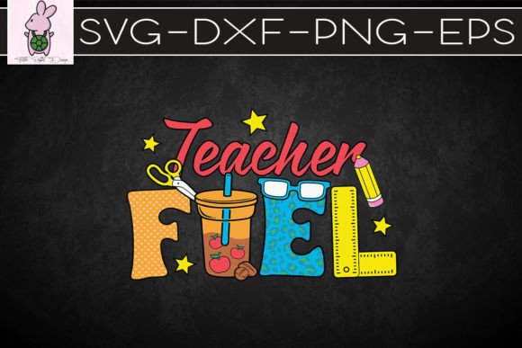 Teacher Fuel Coffee Cups SVG