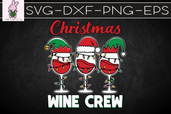 Wine Crew Funny Santa Christmas SVG