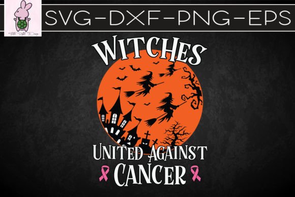 Witches United Against Cancer Breast SVG